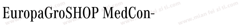 EuropaGroSHOP MedCon字体转换